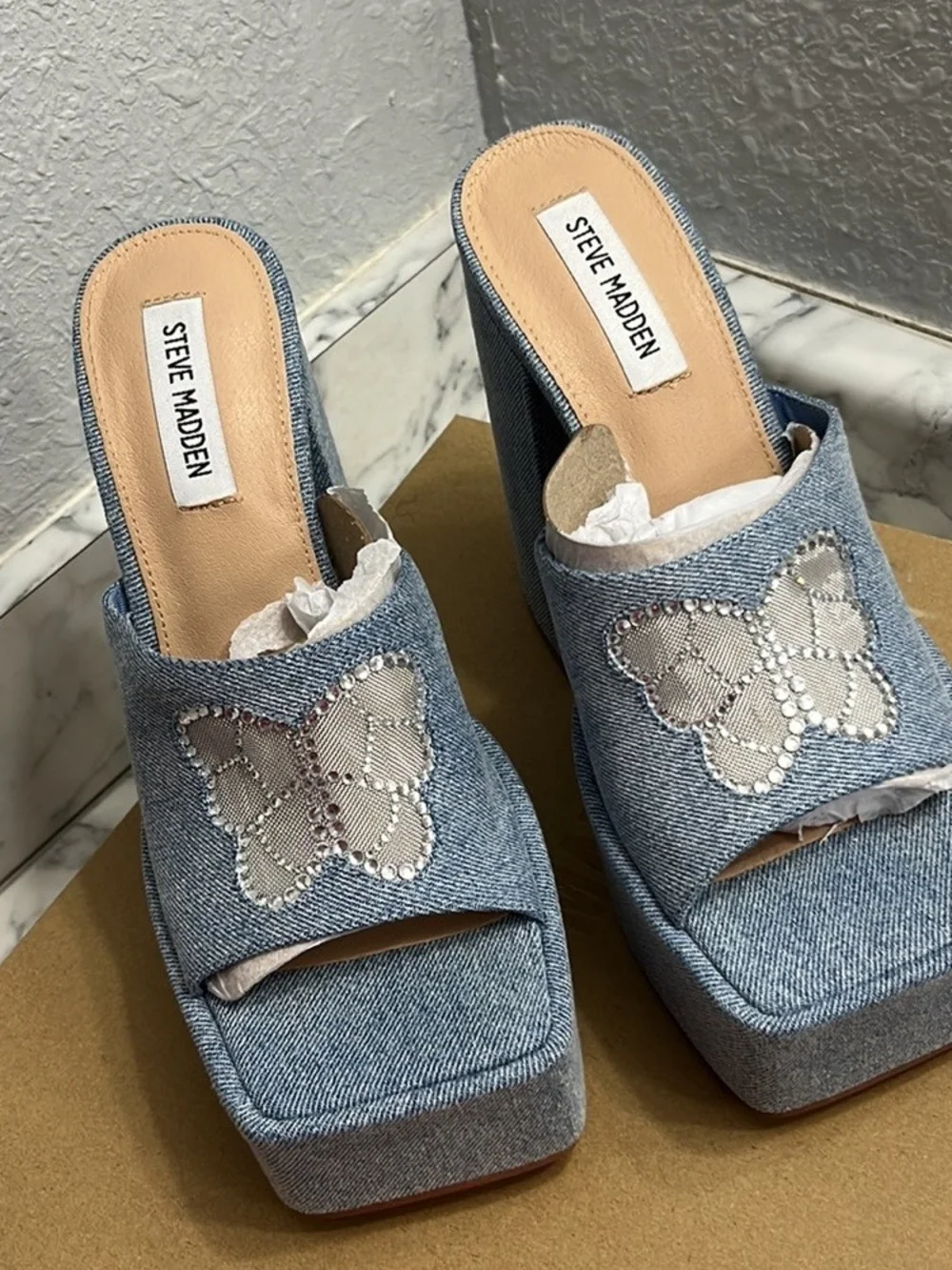 Steve Madden Trixie Denim Size 9